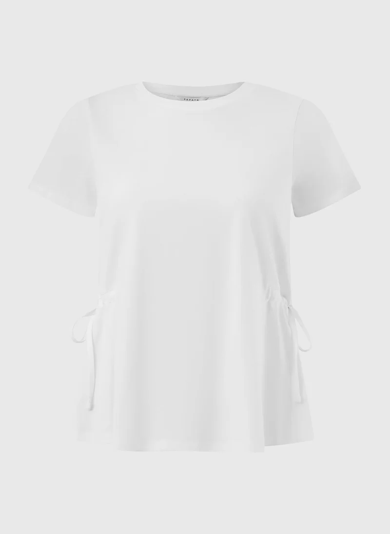 Matalan White Tie Side T-Shirt